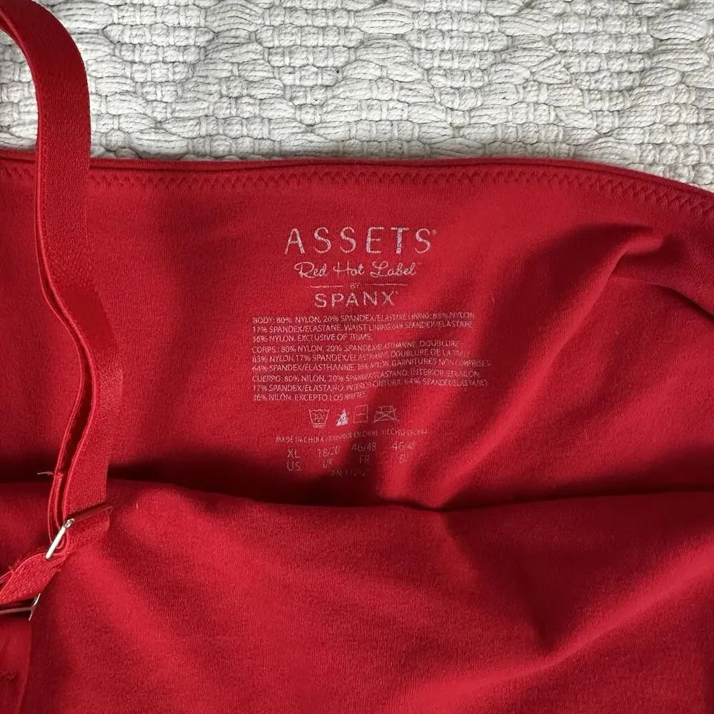 Spanx Assets Red Hot Label Red Shaping Camisole Tank Top Women's XL - Picture 2 of 6